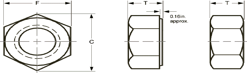 STAINLESS STEEL 304/304L/304H-Heavy-Hex-nuts-dimensions